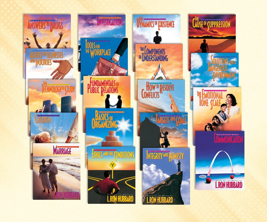 SCIENTOLOGY TOOLS FOR LIFE FULL COLLECTION - 19 booklets